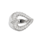 Bague 50 Bague Coeur pavage Diamants 58 Facettes DV0120-1