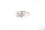 Bague 52 Bague en or blanc 18k avec diamants 58 Facettes 24992/24941