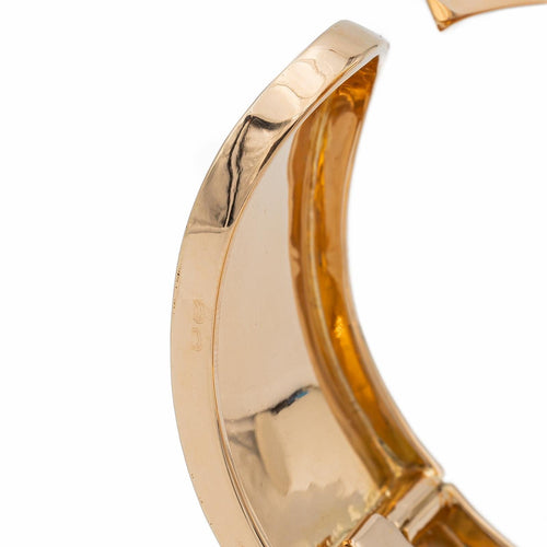 Bracelet Bracelet manchette en or rose avec saphir et diamants 58 Facettes 2499287CN