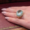 Bague 55 Bague cocktail en or jaune 18 carats, diamants et topaze bleue 58 Facettes 25024