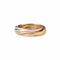 Bague 58 Cartier - Alliance Trinity 7 anneaux en or 3 tons 18k 58 Facettes 1