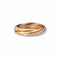 Bague 58 Cartier - Alliance Trinity 7 anneaux en or 3 tons 18k 58 Facettes 1