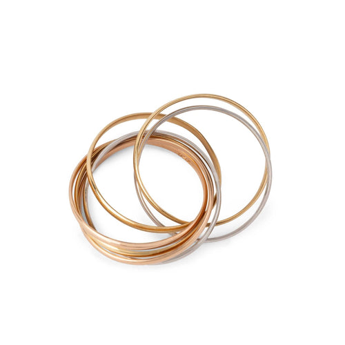 Bague 58 Cartier - Alliance Trinity 7 anneaux en or 3 tons 18k 58 Facettes 1