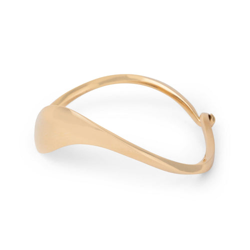 Bracelet Jacques Moniquet - Bracelet jonc ondulé en or jaune 18k 58 Facettes 1