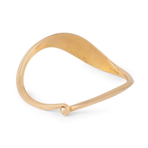 Bracelet Jacques Moniquet - Bracelet jonc ondulé en or jaune 18k 58 Facettes 1