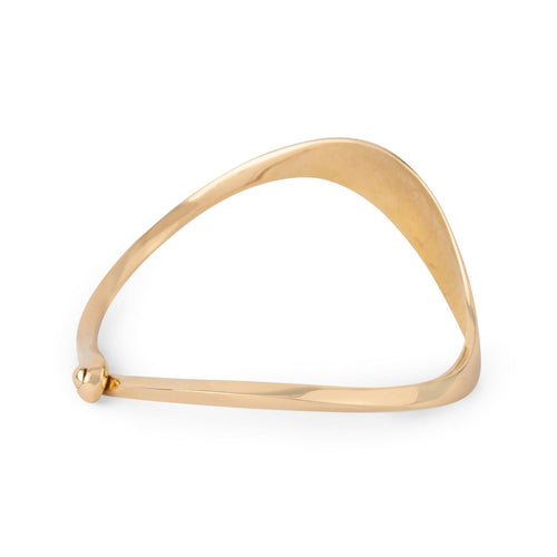 Bracelet Jacques Moniquet - Bracelet jonc ondulé en or jaune 18k 58 Facettes 1