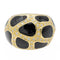 Bague 52 Bague cocktail en or jaune 18 carats, diamants et laque noire 58 Facettes 2505460CN