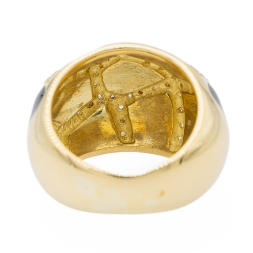 Bague 52 Bague Cocktail Or jaune Diamant, Laque 58 Facettes 2505460CN