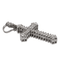Pendentif Pendentif croix en or blanc 18 carats et diamants 58 Facettes 2505463CN