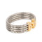 Bracelet Bvlgari - Bracelet Parentesi tubogaz en acier et or jaune 58 Facettes 1