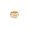 Bague 53 Bague 3 rangs en or jaune et diamants 58 Facettes 1