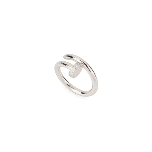 Bague 50 Cartier - Bague Juste un Clou en or gris et diamants 58 Facettes