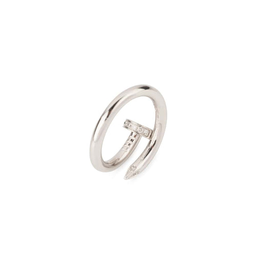 Bague 50 Cartier - Bague Juste un Clou en or gris et diamants 58 Facettes