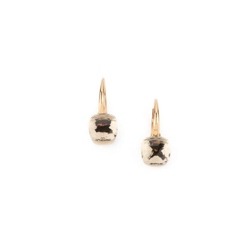 Boucles d'oreilles Pomellato Nudo - Boucles d'oreilles en or rose 18k et cristal de roche 58 Facettes 1
