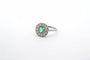 Bague 60 Bague 1920 en platine avec émeraude et diamants 58 Facettes 25077