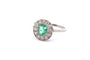 Bague 60 Bague 1920 en platine avec émeraude et diamants 58 Facettes 25077