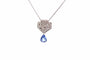 Collier Collier pendentif Art déco en diamants et saphir de 6,05 ct 58 Facettes 26786-26227