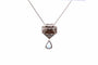 Collier Collier pendentif Art déco en diamants et saphir de 6,05 ct 58 Facettes 26786-26227