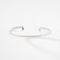 Bracelet Bracelet jonc ouvert serti de diamants en or gris 18k 58 Facettes 1