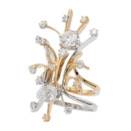 Bague 54.5 Bague Or jaune, Or rose, Or blanc Diamant 58 Facettes 2513757CN