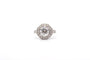 Bague 53 Bague en platine avec diamant 1,40 ct et diamants 58 Facettes 25144-26280
