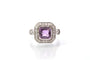 Bague 52 Bague vintage en platine avec saphir et diamants 58 Facettes 25159-25788