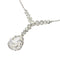 Collier Art déco - Collier pendentif en platine avec diamant poire 58 Facettes 25203-0190