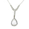 Collier Art déco - Collier pendentif en platine avec diamant poire 58 Facettes 25203-0190