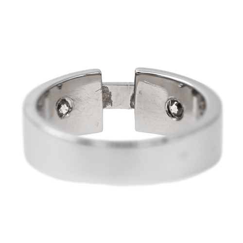 Bague 47 Bague en or blanc 18 carats sertie de diamants 58 Facettes 2527582CN