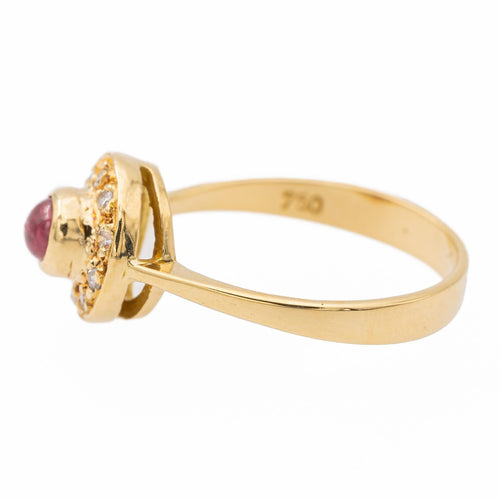 Bague 45 bague Or jaune Rubis, Diamant 58 Facettes 2528385CN