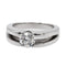 Bague 49 Bague Solitaire Or blanc Diamant 58 Facettes 2529125CN