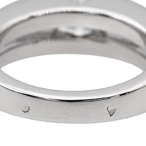 Bague 49 Bague solitaire en or blanc 18 carats avec diamant 0,80 ct 58 Facettes 2529125CN