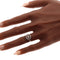 Bague 49 Bague cluster en or jaune 14K, argent et diamants taille table (vers 1600) 58 Facettes 25296-0103