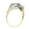 Bague 49 Bague cluster en or jaune 14K, argent et diamants taille table (vers 1600) 58 Facettes 25296-0103