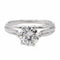 Bague 50 Bague solitaire en or blanc 18 carats avec diamant 58 Facettes 2537614CN