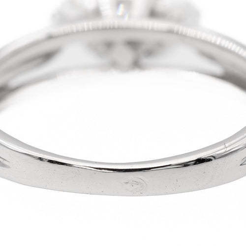 Bague 50 Bague solitaire en or blanc 18 carats avec diamant 58 Facettes 2537614CN