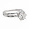 Bague 50 Bague Solitaire Or blanc Diamant 58 Facettes 2537614CN
