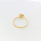 Bague 52.5 Bague florale cœur en or jaune 18 carats et perle de culture 58 Facettes 25384