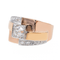 Bague 52 Bague en or rose et jaune 18 carats, platine et diamants 58 Facettes 2538630CN