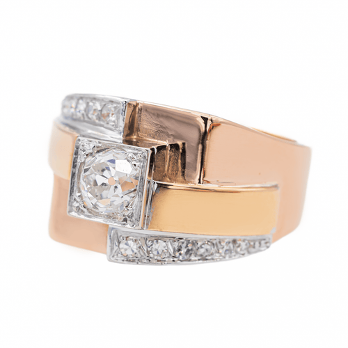 Bague 52 Bague Or rose, Platine, Or jaune Diamant 58 Facettes 2538630CN