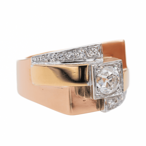 Bague 52 Bague Or rose, Platine, Or jaune Diamant 58 Facettes 2538630CN