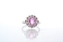 Bague 52 Bague saphir rose et diamants en or blanc 18k 58 Facettes 25429 25445
