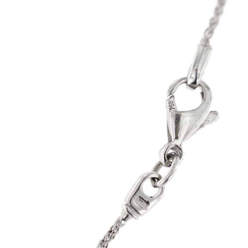 Collier Collier - Pendentif croix en or blanc 18 ct, diamants et émeraudes 58 Facettes 25439