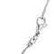 Collier Collier - Pendentif croix en or blanc 18 ct, diamants et émeraudes 58 Facettes 25439