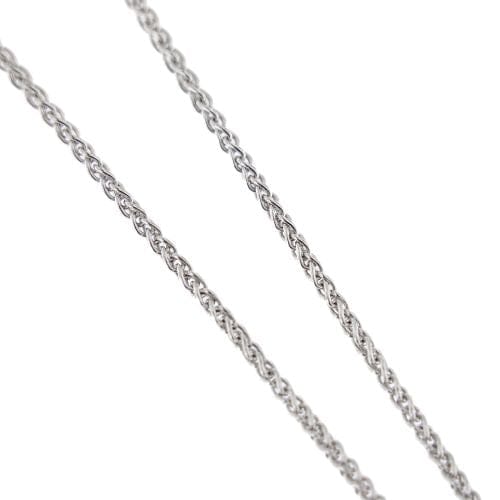 Collier Collier - Pendentif croix en or blanc 18 ct, diamants et émeraudes 58 Facettes 25439