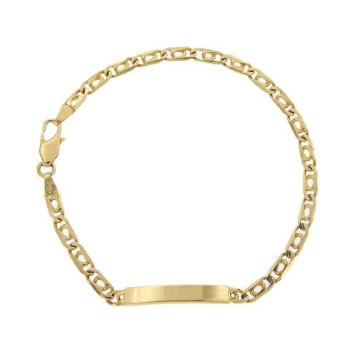 Bracelet Bracelet homme avec plaque en or jaune 18 ct 58 Facettes 25474