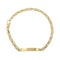 Bracelet Bracelet homme avec plaque en or jaune 18 ct 58 Facettes 25474