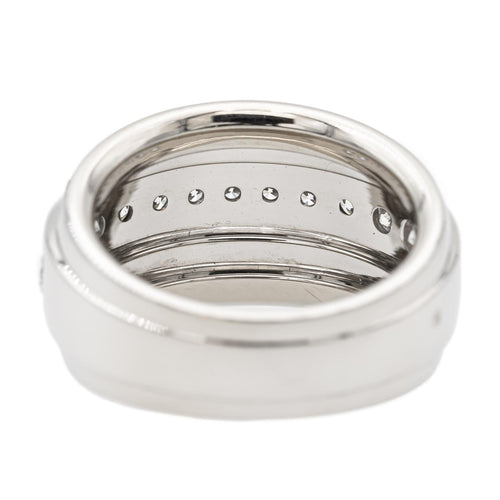 Bague 57 Chopard Bague Bandeau La Strada Or blanc Diamant 58 Facettes 2549311CN
