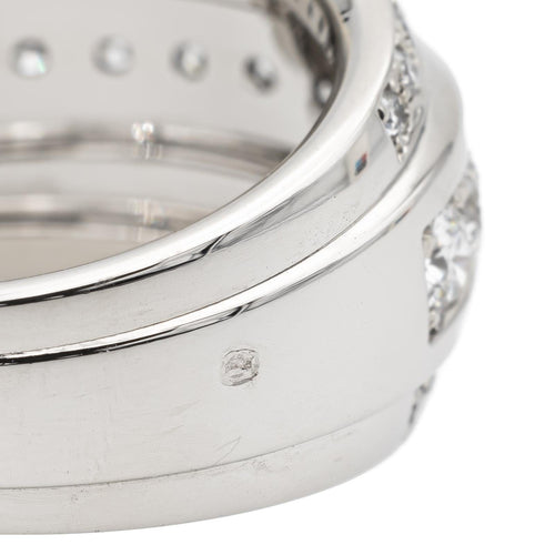 Bague 57 Chopard Bague Bandeau La Strada Or blanc Diamant 58 Facettes 2549311CN