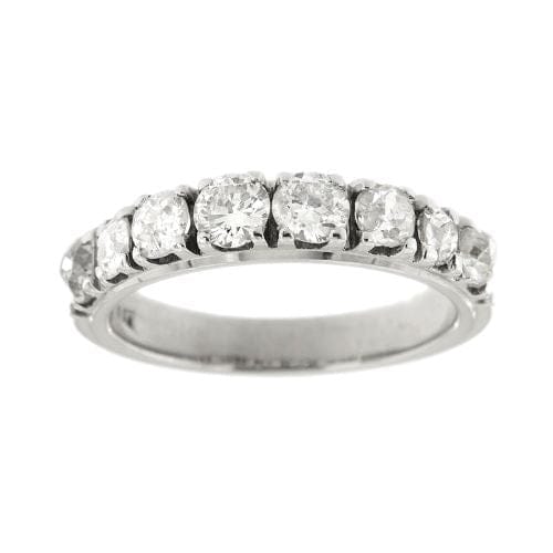 Bague Bague rivière en or blanc 18 ct avec diamants 1,14 ct 58 Facettes 25585